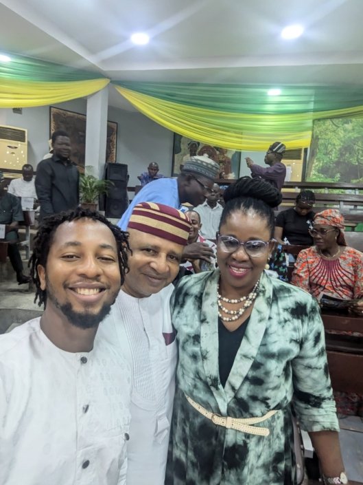 LCEW Advisory Board, and Ikechukwu Anyiam-Osigwe, Co-founder of LCEW with the Dean of the Art School at Yaba Tech